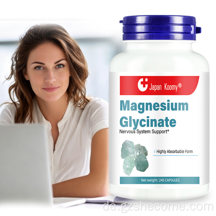Shecome Magnesiumglycinat-Kapseln unterstützen das Nervensystem